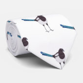 Magpie Bird Stropdas (Opgerold)