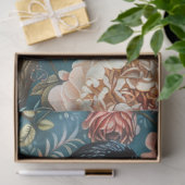 Magpie  Bloemen Achtergrond Decoupage Tissuepapier (Geschenk)