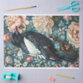 Magpie  Bloemen Achtergrond Decoupage Tissuepapier (Craft)