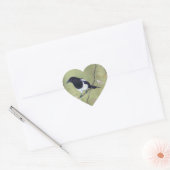 Magpie en Dogwood hart stickers (Envelop)