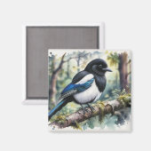 Magpie Magnet Magneet (Voorkant / Achterkant)