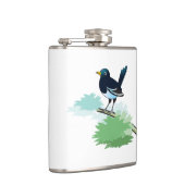 Magpie op een vertakking heupfles (Rechts)