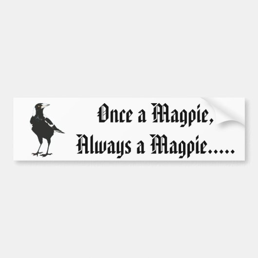 Magpies Bumpersticker (Voorkant)