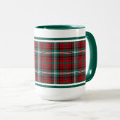 Maguire Tartan Pattern Red Pset Mok (Voorkant rechts)