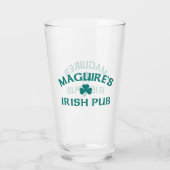 Maguire's Ierse Pub Glas (Achterkant)