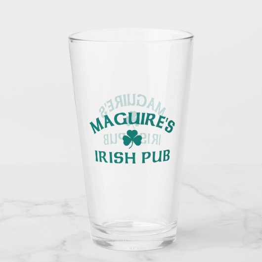 Maguire's Irish Pub Glas (Achterkant)