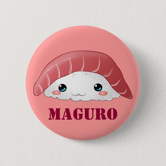 "Maguro sushi" knoop Ronde Button 5,7 Cm (Voorkant)