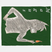 Magus (met naam) fleece deken (Voorkant (Horizontaal))