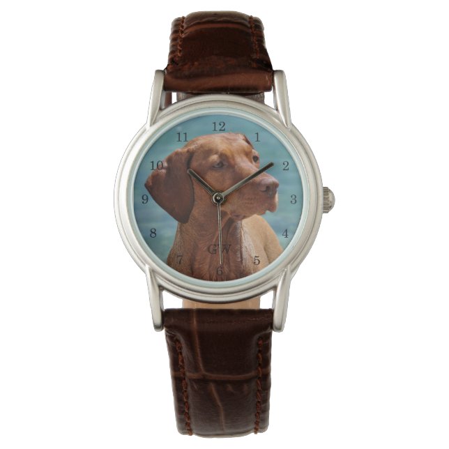 Magyar Vizsla Dog Horloge (Voorkant)
