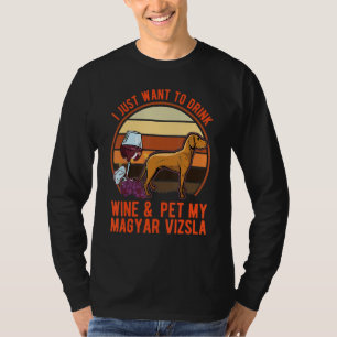 Magyar Vizsla En Wijn Hongaarse Vizsla T-shirt