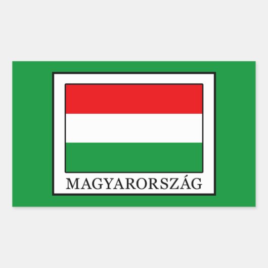 Magyarorzzag Rechthoekige Sticker (Voorkant)