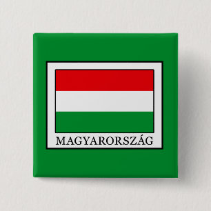 Magyarorzzag Vierkante Button 5,1 Cm
