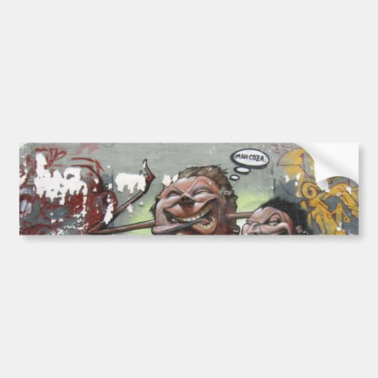 Mah coza, Graffiti, Espagne Bumper Sticker (Devant)