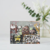 Mah coza, Graffiti, Espagne Carte postale (Debout devant)