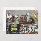 Mah coza, Graffiti, Espagne Carte postale (Devant / Derrière)
