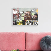 Mah Coza Graffiti Single Print (Insitu (Woonkamer))