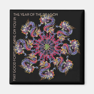 Mah Jong Dragon Jaar Magneet