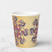 Mah Jong Dragon Jaar Papieren bekers (Voorkant)