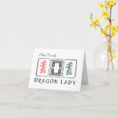 Mah Jong Dragons kaart (Gele Bloem)
