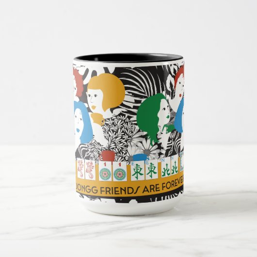 Mah Jong Friends Mug (Centre)
