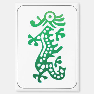 Mah Jong Green Dragon Magnet Magneet