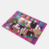 Mah Jong Memphis Stijl Deurmat (Schuin)