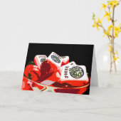 Mah Jong Notecard Bowl of Jokers Kaart (Gele Bloem)