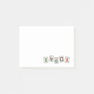 Mah Jong Post-It 3 x 4 pouces