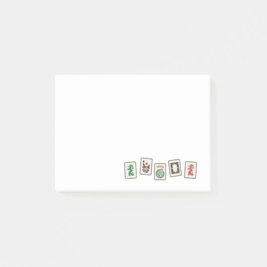 Mah Jong Post-It 3 x 4 pouces (Devant)