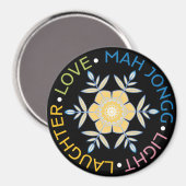 Mah Jong Sneeuwvlokken Magneet (Voorkant / Achterkant)