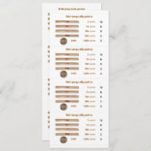 Mah-Jong tally points card - 1 (met munt) Kaart (Voorkant / Achterkant)