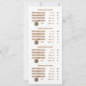 Mah-Jong tally points card - 1 (met munt) Kaart (Voorkant)