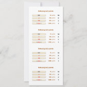 Mah-Jong tally points card - 2 Kaart (Achterkant)