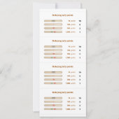 Mah-Jong tally points card - 3 Kaart (Voorkant)