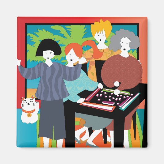 Mah Jong Winner Magnet Magneet (Voorkant)