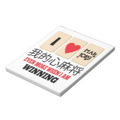 Mah Jong & WInning Notitieblok (Gedraaid)