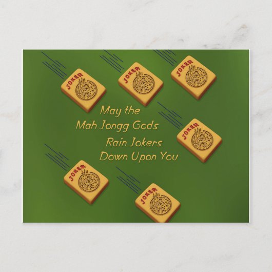 Mah Jong Wish Briefkaart (Voorkant)