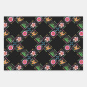 Mah Jongg 4 Fleurs papier d'enveloppement (Devant)