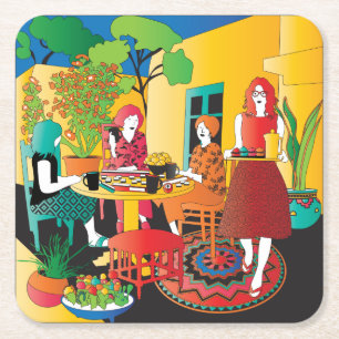 Mah Jongg Adobe Onderzetters