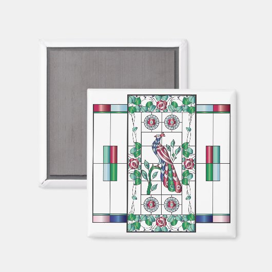 Mah Jongg Aimant en verre (Recto/Verso)