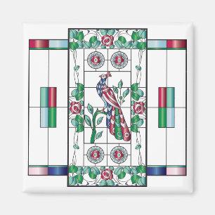 Mah Jongg Aimant en verre