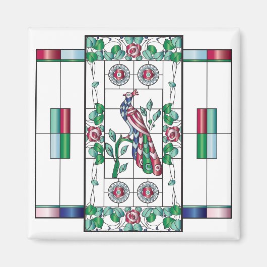 Mah Jongg Aimant en verre (Devant)