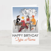 Mah Jongg Alfresco Verjaardag Kaart (Voorkant)