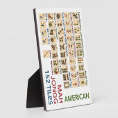 Mah Jongg American Tiles Fotoplaat (Zijkant)