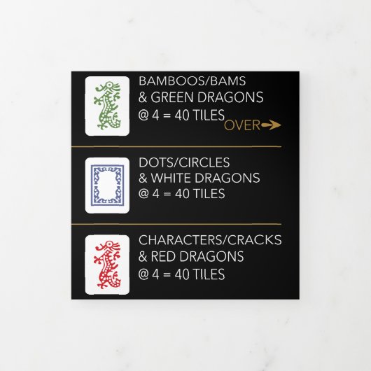 Mah Jongg Amerikaanse Tegels Drievoudige Kaart (Cover)