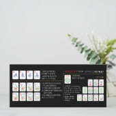 Mah Jongg Amerikaanse Tegels Kaart (Staand voorkant)