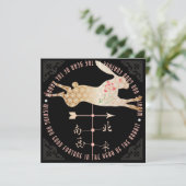 Mah Jongg Année de la carte d'appartement lapin (Debout devant)