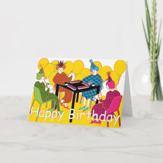 Mah Jongg Balloons Birthday Kaart