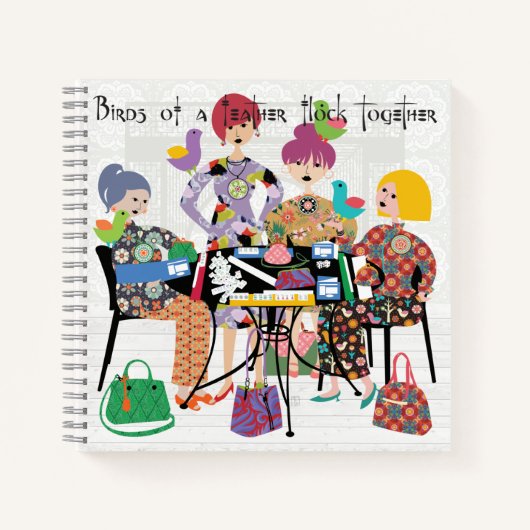 Mah Jongg Birds Notitieboek (Voorkant)