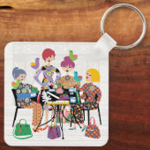 Mah Jongg Birds Sleutelhanger (Achterkant)